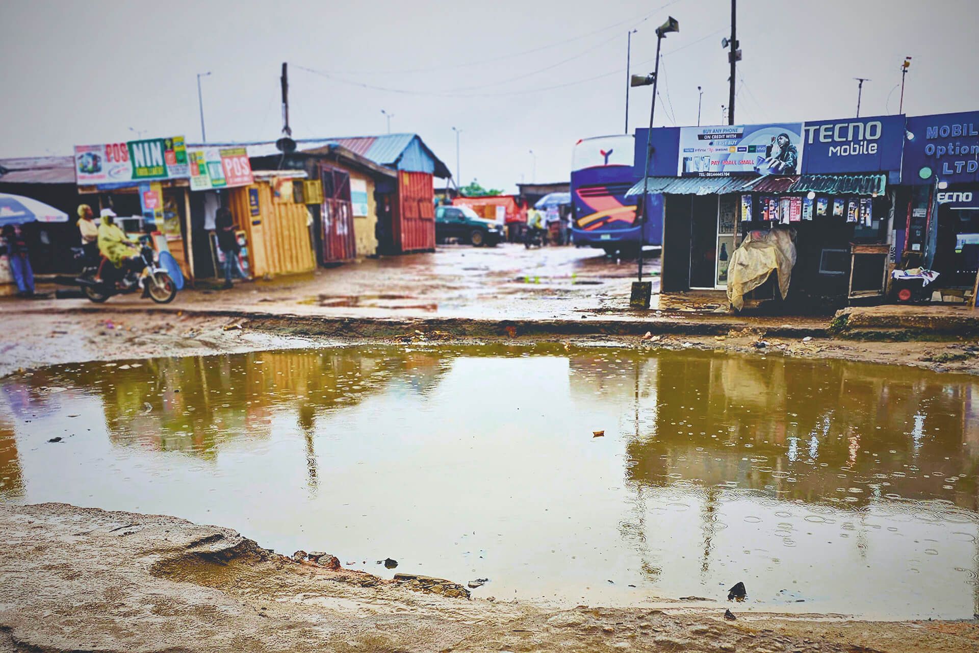 Poor drainage system causes post-rain flooding in Lagos